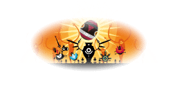 Hero Patapons around an egg